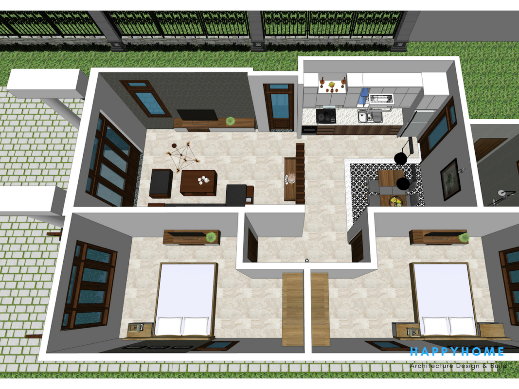 cach xay nha 200 trieu dong