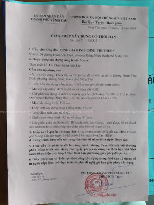 Giấy phép xây dựng có thời hạn 2 cap giay phep xay dung co thoi han b
