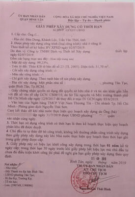 Giấy phép xây dựng có thời hạn 3 cap giay phep xay dung co thoi han c