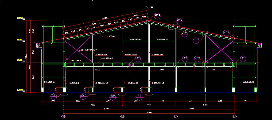 ban ve ky thuat nha thep tien che