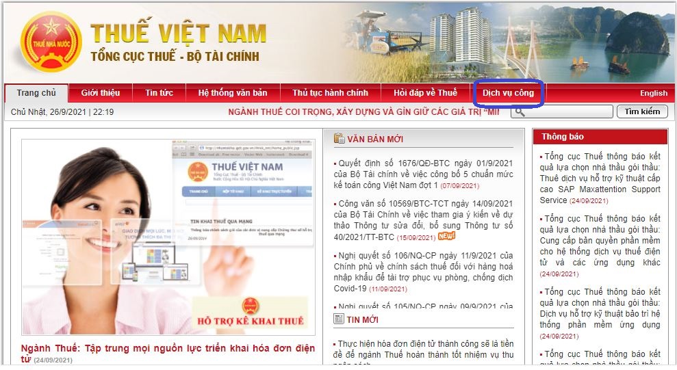 Tra cứu số thẻ căn cước công dân online 3 buoc 2 chon danh muc dich vu cong
