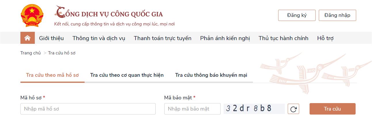 Tra cứu số thẻ căn cước công dân online 9 buoc 3 nhap ma ho so va tra cuu