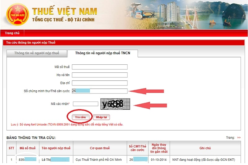 Tra cứu số thẻ căn cước công dân online 6 buoc 5 nhap thong tin so cmnd the can cuoc